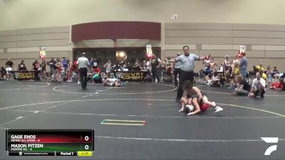 78 lbs Round 2 (6 Team) - Gage Enos, Metro All Stars vs Mason Pitzen, Foxfire WC