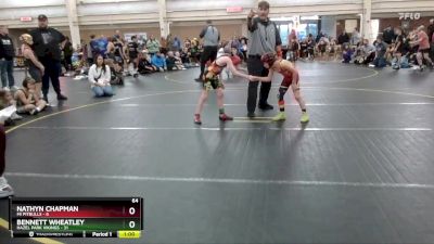 64 lbs Round 3 (6 Team) - Nathyn Chapman, MI Pitbulls vs Bennett Wheatley, Hazel Park Vikings