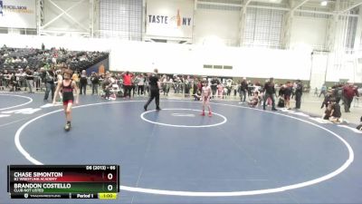 66 lbs Quarterfinal - Brandon Costello, Club Not Listed vs Chase Simonton, B2 Wrestling Academy