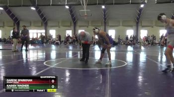 149 lbs Quarterfinal - Kaiden Wagner, Lock Haven- Unattached vs Darese Sparkman, Mount Union