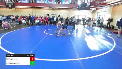 145 lbs Consi Of 32 #1 - Quinn Fogarty, Melrose vs Zach Strauser, Fairfield Warde