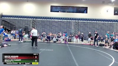 56 lbs Round 3 (4 Team) - Bryce Krisher, Midlothian Miners vs Braylon Cundiff, Reaper WC