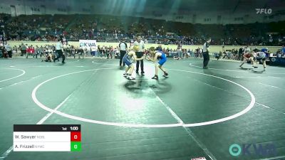 100 lbs Consi Of 16 #2 - Waylon Sawyer, Noble Takedown Club vs Alex Frizzell, Newcastle Youth Wrestling