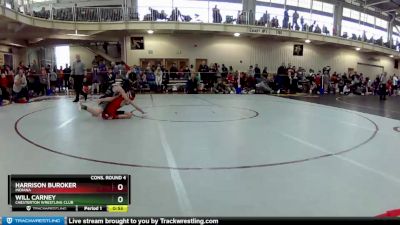 92 lbs Cons. Round 4 - Will Carney, Chesterton Wrestling Club vs Harrison Buroker, Indiana