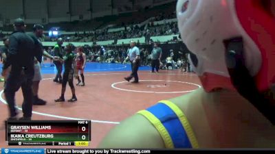 88 lbs Semifinal - Graysen Williams, Defiant vs Ikaika Creutzburg, Smithfield