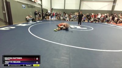 150 lbs Champ. Round 1 - Keaton Mattinen, Oregon vs Tristyn Nelson, NWWC