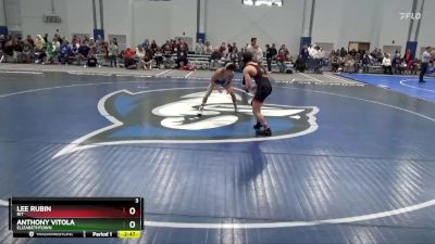 125 lbs Quarterfinal - Anthony Vitola, Elizabethtown vs Lee Rubin, RIT