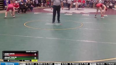 2 - 150 lbs Cons. Round 2 - Jude Davis, Central vs Grant Malin, East Rockingham