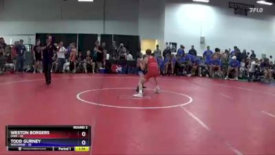 106 lbs Round 2 (8 Team) - Weston Borgers, Ohio vs Todd Gurney, Wisconsin