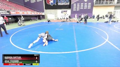 94 lbs Quarterfinal - Hudson Chittum, Sebolt Wrestling Academy vs Kole Younger, Team Idaho Wrestling Club