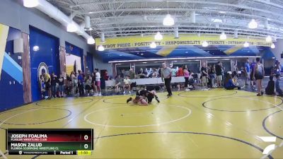 120 lbs Semifinal - Joseph Foalima, Flagler Wrestling Club vs Mason Zalud, Florida Scorpions Wrestling Cl