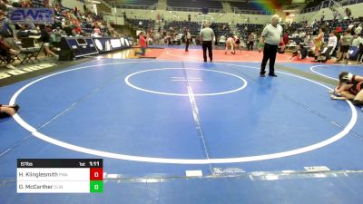 67 lbs Rr Rnd 2 - Heston Klinglesmith, Perry Wrestling Academy vs Daxon McCarther, Clinton Youth Wrestling