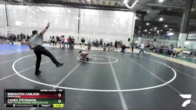 135 lbs Semifinal - Caden Stevenson, Heavy Hitting Hammers Wrestling Club vs Breighton Carlson, Unaffiliated