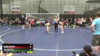 100 lbs Finals (8 Team) - Quinn Zegers, Nebraska Silver vs Keagan Hill, South Dakota Storm