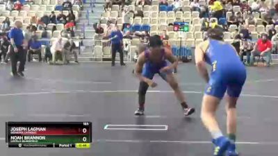 165 lbs 7th Place Match - Noah Brannon, Loyola-Blakefield vs Joseph Lagman, DeMatha Catholic