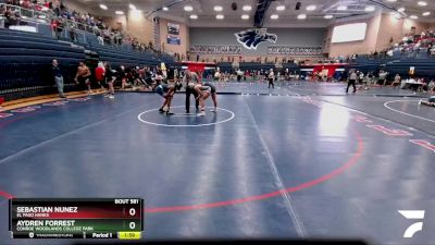 144 lbs Cons. Round 1 - Sebastian Nunez, El Paso Hanks vs Aydren Forrest, Conroe Woodlands College Park