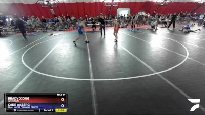 126 lbs Champ. Round 2 - Brady Xiong, Wisconsin vs Cade Aaberg, Team Nazar Training Center