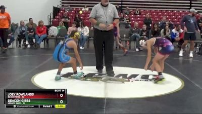 80 lbs Placement Matches (8 Team) - Deacon Gibbs, Legacy Blue vs Joey Rowlands, Beast Mode