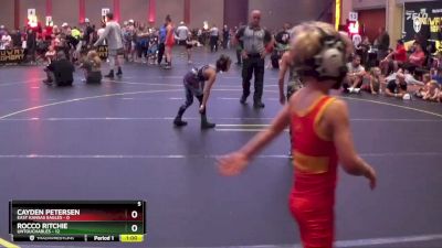 52 lbs Round 2 (4 Team) - Cayden Petersen, East Kansas Eagles vs Rocco Ritchie, Untouchables