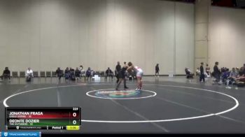 223 lbs Placement Matches (16 Team) - Deonte Dozier, The Outsiders vs Jonathan Fraga, Eagle Empire