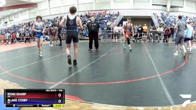 145 lbs Champ. Round 1 - Ryan Sharp, OH vs Blake Cosby, MI