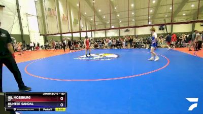 150 lbs Quarterfinal - Gil Mossburg, WA vs Hunter Sandal, WA