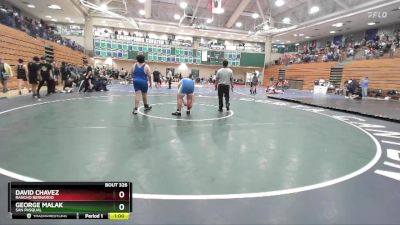 285 lbs Cons. Round 2 - George Malak, San Pasqual vs David Chavez, Rancho Bernardo