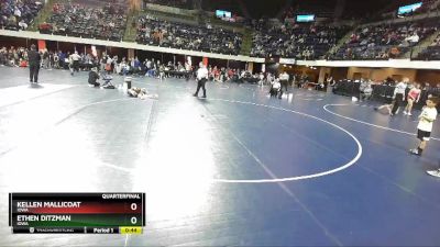 56 lbs Quarterfinal - Kellen Mallicoat, Iowa vs Ethen Ditzman, Iowa