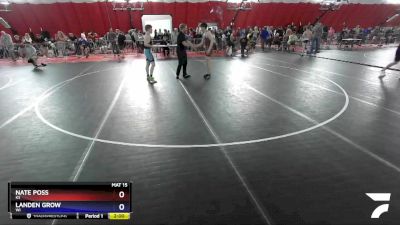 160 lbs Cons. Round 2 - Nate Poss, KS vs Landen Grow, WI