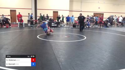 57 kg Cons 32 #2 - Koda Holeman, Central Coast Regional Training Center vs Cash Donnell, Standfast Wrestling Club