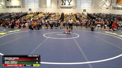 50 lbs Cons. Round 4 - Kolton Hatch, HF-L Wrestling vs Enzo Minelli, Minisink Wrestling