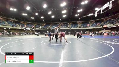 190 lbs Cons. Round 1 - Kyran Lawson, Downers Grove South vs Gio Sandoval, MORTON - Berwyn-Cicero