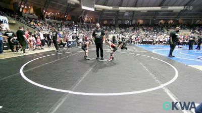 66 lbs Quarterfinal - Colter Hale, Powerhouse Wrestling vs Chance King, Choctaw Ironman Youth Wrestling