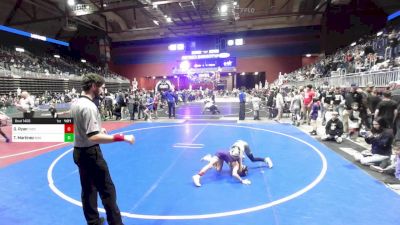 57 lbs Quarterfinal - Gabe Ryan, Thermopolis WC vs Timothy Martinez, Ridge WC