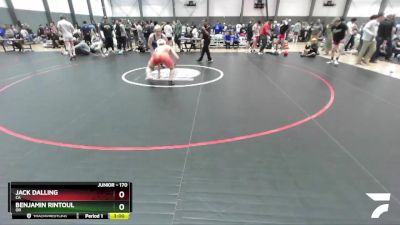 170 lbs Cons. Round 3 - Jack Dalling, CA vs Benjamin Rintoul, OR