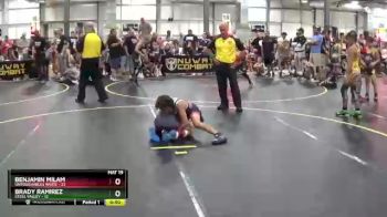 75 lbs Round 1 (6 Team) - Brady Ramirez, Steel Valley vs Benjamin Milam, Untouchables White