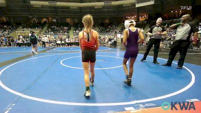 67 lbs 2nd Place - Nazzaraya Hormann, Chickasha Youth Wrestling vs Willow Anno, Hurricane Wrestling Academy