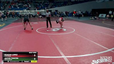 6A-160 lbs Semifinal - Keagan Lopez, Clackamas vs Anton Chacon, South Salem