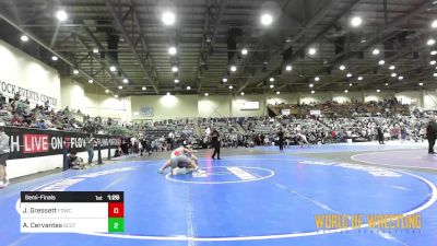 220 lbs Semifinal - Johnathan Gressett, FordDynasty Wrestling Club vs Angel Cervantes, Scotsmen