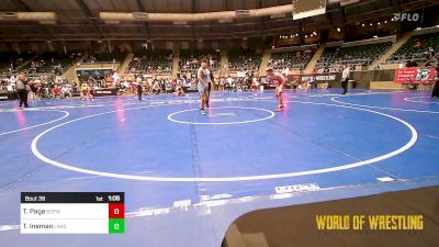 125 lbs Round Of 16 - Thunder Page, South Central Punisher Wrestling Club vs Tyler Ineman, Lake Catholic