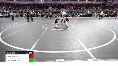 70 lbs Round Of 16 - Angelo Martinez, Nebraska Wrestling Academy vs Levi McDowell, Team Of Hard Knox