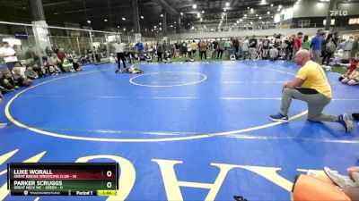 55 lbs Round 3 (6 Team) - Luke Worall, GREAT BRIDGE WRESTLING CLUB vs Parker Scruggs, GREAT NECK WC - GREEN