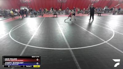 132 lbs Champ. Round 2 - Jack Mulnix, Kenosha Wrestling Academy vs Joseph Jeanquart, Gladiator Wrestling