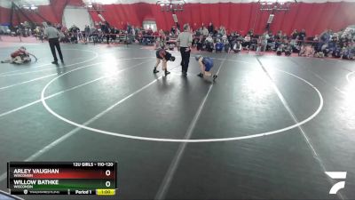 110-120 lbs Round 1 - Arley Vaughan, Wisconsin vs Willow Bathke, Wisconsin