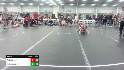 120 lbs Round 9 (10 Team) - Aidan Gore, Wolfpack WC vs Kellen Smouse, 84 Athletes