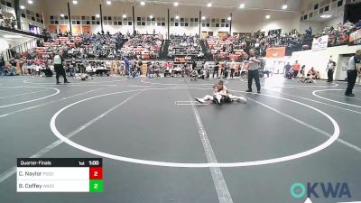 64 lbs Quarterfinal - Colt Naylor, Pocola Youth Wrestling vs Byntlee Coffey, Wagoner Takedown Club