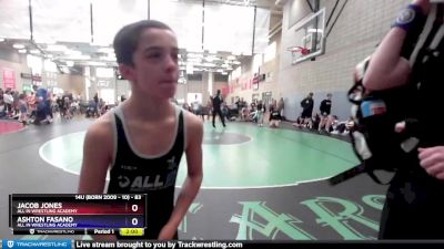 83 lbs Round 4 - Jacob Jones, All In Wrestling Academy vs Ashton Fasano, All In Wrestling Academy