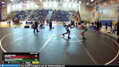 106 Blue Round 3 - William McGowan, Palmetto Ridge H.S. vs Julian Ruiz, Braddock