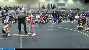 64 lbs Round 4 (6 Team) - Elias Holyfield, Black Knights Youth WC vs Knox Stamp, ARES Black