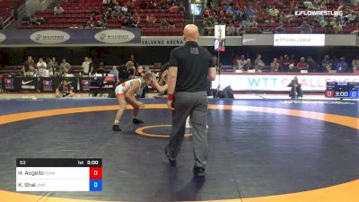 53 lbs Final - Haley Augello, Sunkist Kids Wrestling Club vs Katherine Shai, Unattached